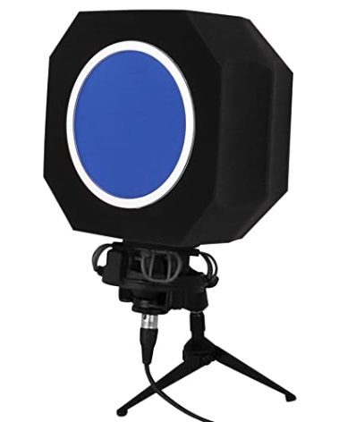 Professional Microphone Isolation Shield with Pop Filter,Reflection Filter for Recording Studios, Sound-absorbing Foam for Noise and Reflection Reduction for Recording,Singing,Podcasts,live stream