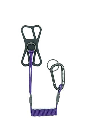 Rogue Fishing Co. The Protector Phone Tether - Phone Leash Ensures Your device is Safe and Protected - Use As Cell Lanyard or Kayak/Hiking/Boating Tether (Purple)
