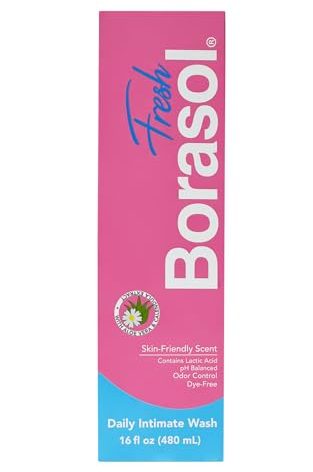 Borasol Fresh 16 oz, Hydrating and Soothing Gel for Intimate Health with Aloe Vera Feminine Care, Odor Control, pH Balance for Women, Ideal for Sensitive Skin, Perfect as Feminine Wash.