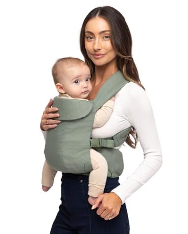 WildBird - Aerial Buckle Carrier - 2-24 Months - Large (L-4XL) Acadian - Front or Back Carry - Cross Straps, Lumbar Support, Headrest - Hip Healthy - Baby Carrier - Baby Essentials - New Mom Gifts