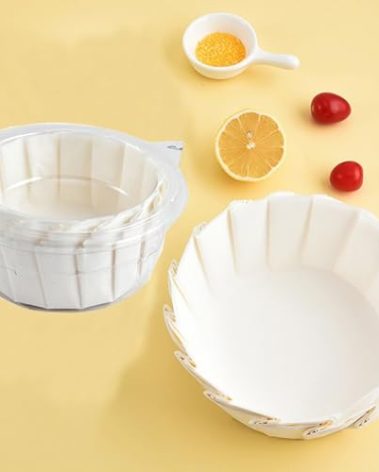 50pcs 8 Inch Disposable Parchment Paper Basques Cake Paper Cake Pan Liner Oilproof Wrap Paper for Cheesecake, Basques, Cupcake, Oven, Air Fryer