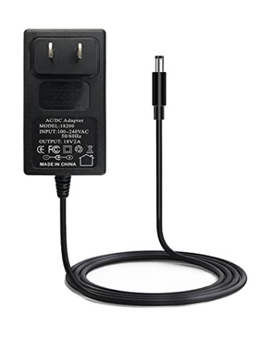 18V 2A 36W AC/DC Power Supply Adapter, Wall, Center Positive DC Plug 5.5x2.1mm 5.5mmx2.5mm Compatible for 18 Volt 1A 1.1A 1.2A 1.3A 1.4A 1.5A 1.6A 1.7A 1.8A 1.9A 2A 1000mA~2000mA Equipment (6 ft)
