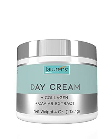 Day Cream with Collagen and Caviar Extract by Lawrens Cosmetics - Moisturizer - uv protector - Hydrates skin - 4oz