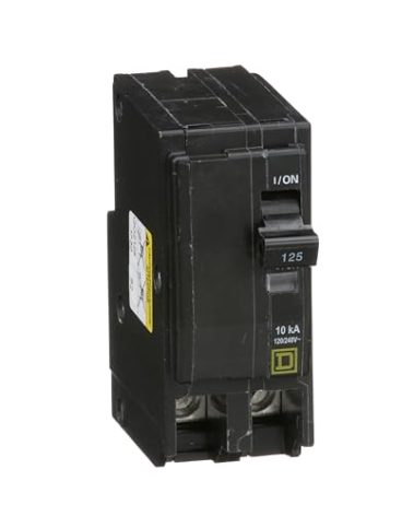 SCHNEIDER ELECTRIC QO2125 Miniature Circuit Breaker 120/240-Volt 125-Amp Sw Fusible 100A 3P Nema4 4X 5 Stainless