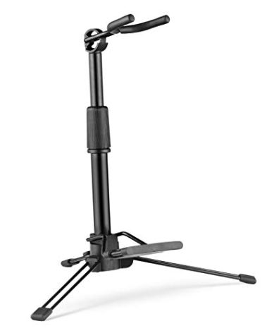 summina Foldable Digital Wind Instrument Stand Adjustable Metal Aerophone Holder Musical Instrument Stand, Black