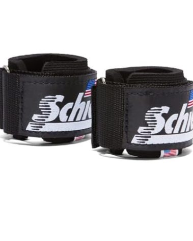 Schiek Sports Model 1000-DLS Deluxe Dowel Lifting Straps - Black