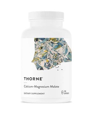 THORNE - Calcium-Magnesium Malate - Gluten-Free Supplement with Magnesium & Calcium Supports Bone Health & Muscle Fatigue* - 240 Capsules