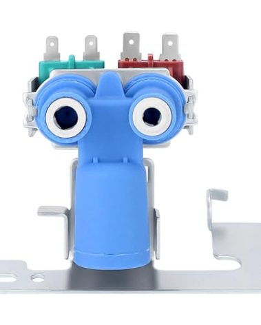 AMI PARTS WR57X33326 WR57X10032 Refrigerator Water Inlet Valve WR57X33326 Dual Solenoid Valve Fit for ge Refrigerator replace WR57X10040 ap3192626 WR57X10064