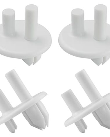 4 Pack 241993001 Rear Crisper Drawer Cover Support Refrigerator Shelf Support Replacement Part Compatible with Frigidaire Refrigerator Replaces for AP4393090 PS2358879 240350802 1513081 7241993001