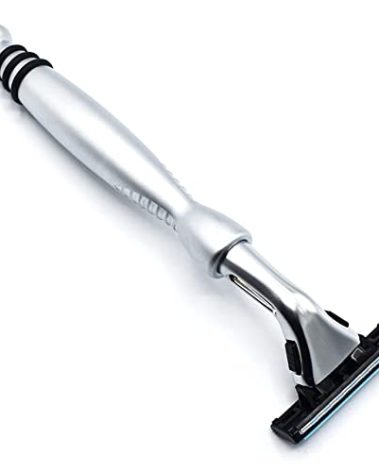 Taconic Shave, Gillette Sensor & Sensor Excel Compatible Heavyweight Triple Blade Pivot Head Razor, Includes 1 Preloaded Blade - Delivers a Smooth, Close & Comfortable Shave