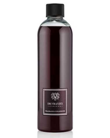 Dr. Vranjes - Rosso Nobile 500 ml Refill + Double Pack of Black Sticks (3 Pieces Bundle) - Luxury Home Fragrance, Made in Italy, Main Scent Fruity: Orange, Strawberry and Red Berries, Birch
