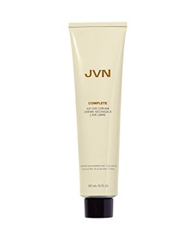 JVN No Heat Complete Air Dry Cream, 5 Fl Oz, Hair Smoothing Cream Enhances Your Natural Texture, Curl Cream and Wavy Hair Products, Silicone Free