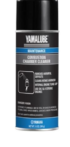 Yamaha Original OEM Yamalube ACC-CMBSN-CL-NR Combustion Chamber Cleaner Cylinders/Pistons/Rings/Valves- (1) 13 Ounce Spray Can