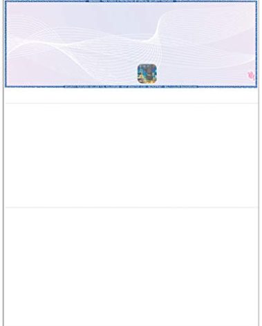 EZ Checks High Security Check Paper with Hologram & 20 Security Features | 500 Sheets | QuickBooks Compatible (Blue/Maroon, Check at Top)