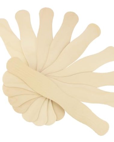 Large Popsicle Sticks,Fan Sticks,Popsicle Stick for Crafts,Jumbo Craft 60 PCS 8" Jumbo Wooden Paint Stir Ice Cream Craft Stick for Crafting Food Wedding Programs Art Projects Classroom Supplies