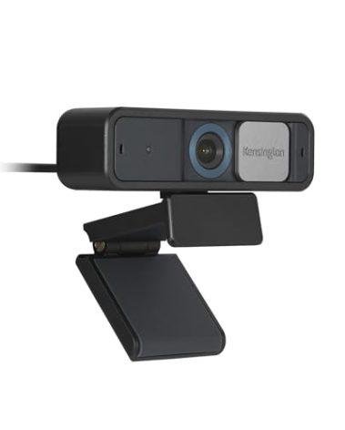 Kensington W2050 Pro 1080p Auto Focus Pro Webcam with Dual Stereo Microphone for Video Conferencing, Software Control, Privacy Shutter, Compatible with Zoom/Skype/Teams and More (K81176WW)