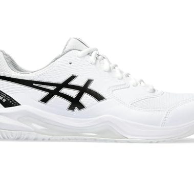ASICS Men's Gel-Dedicate 8 Tennis Shoes, 10.5, White/Black