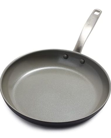 GreenPan Chatham Hard Anodized Healthy Ceramic Nonstick, 12" Frying Pan Skillet, PFAS-Free, Dishwasher Safe, Oven Safe, Gray