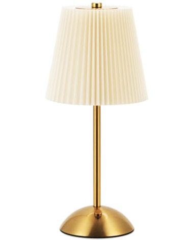 Cordless Rechargeable Table Lamp 3-Color Dimmable Touch Control, 3000mAh Battery Operated Portable Light Beige Fabric Shade for Bedroom, Living Room, Office, Nursery, Bathroom ( Antique Brass, Gift )
