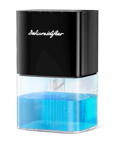 Dehumidifier 63OZ 1800ML Small Dehumidifier for Home Safety Dehumidification 5 Timers 3 Setting Modes Auto Shut Off Protection Adjustable 10 Color Lights Low Noise For Bedroom Bathroom 230 Ft²