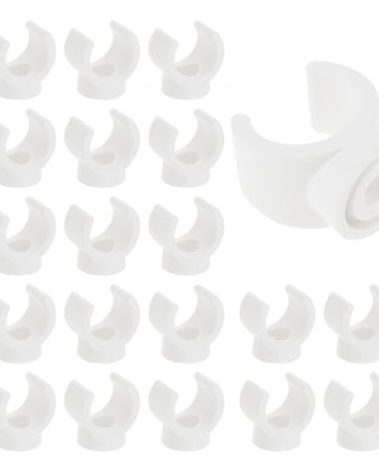 60pcs PEX Clips, 1/2inch(16 mm) Plastic Pipe Clamp Pex Clamps Holder U-Hook Pipe Hangers for Tube/Pipe Fittings, Water Pipe Support