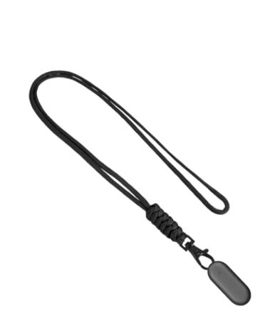 Neck Strap Compatible with PLAUD NotePin AI Voice Recorder, Necklace Lanyard Nylon Holder for PLAUD NotePin Accessories (black)