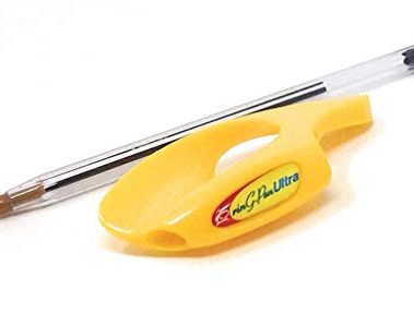 RinG-Pen Ultra--Grip Support For Writing and Art Tools (Small, Yellow) by RinG-Pen Ultra