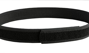 Uncle Mike's Kodra Nylon Web Ultra Reversible Inner Duty Belts with Hook and Loop Lining (Medium, Black)