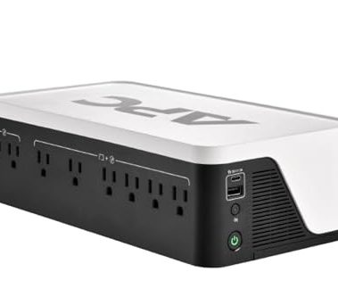 APC UPS Battery Backup, 900VA UPS with 6 Backup Battery Outlets, Type C USB Charging, BE900G3 Back-UPS