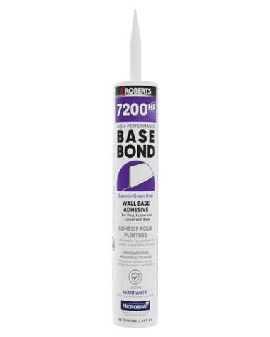 Roberts High-Performance Base Bond Wall Base Adhesive - 30 Oz. (887 mL)