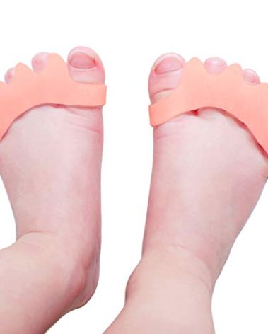 ERSANLI Latest Version Of Children’S Gel Toe Separator And Bunion Separator For Separating And Correcting Overlapping Toes (Children, Beige, 2 Pcs)