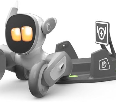 Loona Robot Pet Dog ChatGPT-4o Smart AI-Powered Companion Voice & Gesture Control, Real-Time Interaction Robotics Toys for Kids, Home Monitoring - Includes Charging Dock