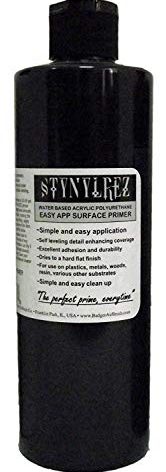 Badger Air-Brush SNR-163 Stynylrez Water Based Acrylic Polyurethane Surface Primer, 16-Ounce, Black