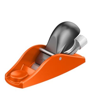 JORGENSEN 3.5" Mini Wood Planer - Mini Hand Planer for Woodworking, Block Plane, Small Hand Plane for Trimming, Wood Planing, Craft, Professional Ductile Iron Body, Adjustable Cutting Depth
