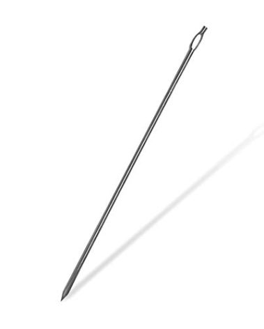 SpitJack 7" Trussing Needle SS for Whole Hog, Pig, Lamb, Roast Beef & Turkey (1)