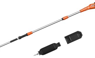 Cordless Pole Saw (NO BATTERY) Compatible with Dewalt 20V Battery, 8 Inch Electric Pole Saw with Extension Pole 14.3 FT Max, Pole Saws for Tree Trimming, 13 FT/S Cutting speed Auto Lubrication System