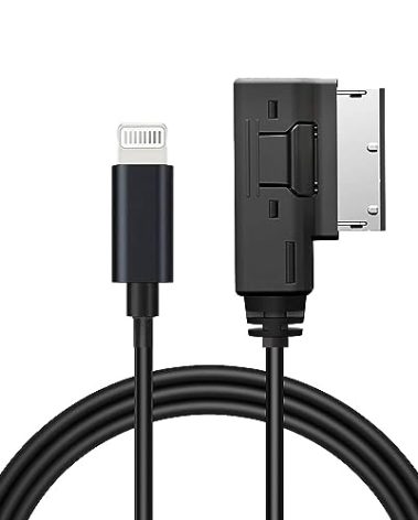 AMI MMI Aux Cable for iPhone 14 13 12 11 XS XR X 8 7 6,Car Aux Interface Dongle Compatible with Audi A3/A4/A5/A6/A7/A8/S4/S6/S8/Q5/Q7/R8/TT,Auxiliary Input Adapters for VW Tiguan CC Magotan(3.3FT)