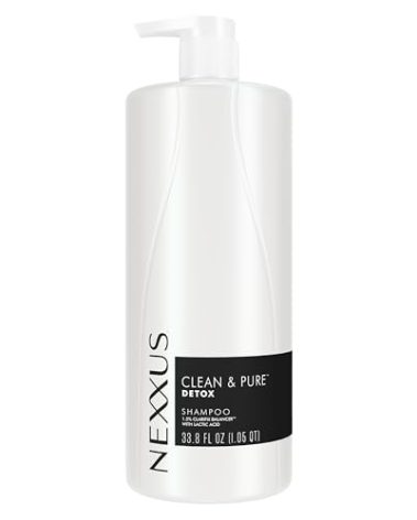 Nexxus Clean and Pure Clarifying Shampoo, With ProteinFusion, Nourished Hair Care Silicone, Dye And Paraben Free 33.8 oz
