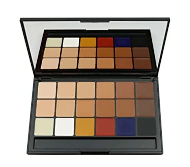 RCMA Vincent Kehoe 18 Part Ultimate Complexion Palette KJB, Impeccable Complexion, HD Look, Professional Stage Theater & Movie Makeup, For All Skin Tones, 18 Colors