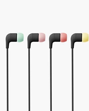 Aiaiai Pipes USB-C in-Ear Wired Earbuds, Microphone, Works with iPhone 15, Android and Laptop - Black