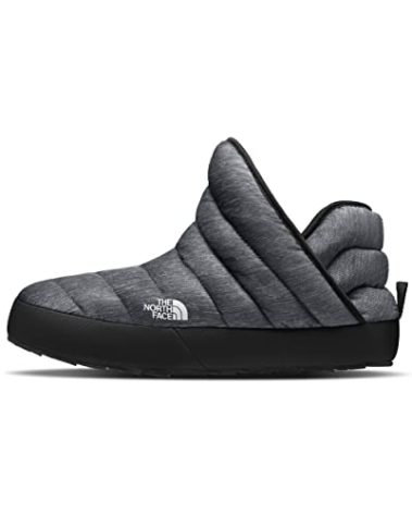 The North Face Men's Thermoball Traction Winter Bootie | Insulated & Water Repellent, Rubber Outsole, Phantom Grey Heather Print/TNF Black, 7