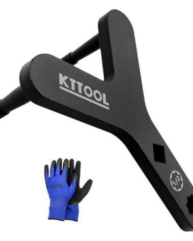KTTOOL New Lower Control Arm Prying Tool, Suspension Specialty Bushing Tool, Lower Ball Joint Pry, Control Arm Tool Bushing Removal Tool Designed to Work with a 1/2" Drive Extension Breaker Bar