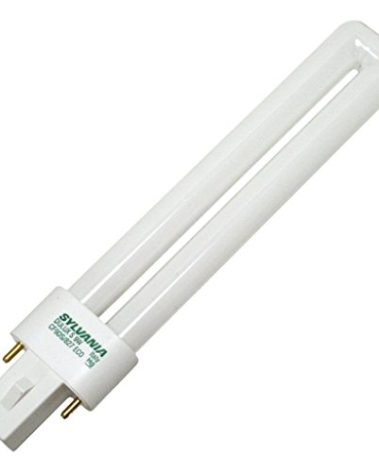 (10 Pack) Sylvania 21272 CF9DS/827/ECO 9-Watt 2700K 2-Pin Single Tube Compact Fluorescent Lamp10