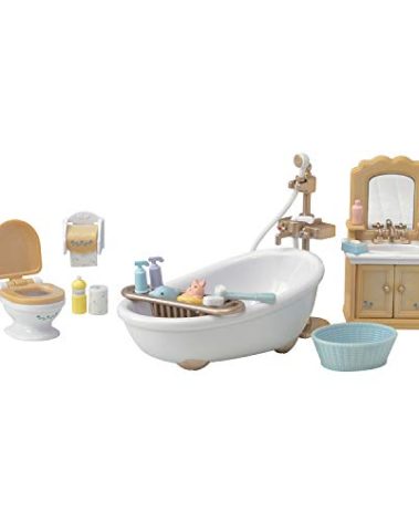 Calico Critters Country Bathroom Set - Toy Dollhouse Furniture and Accessories Set for Ages 3+