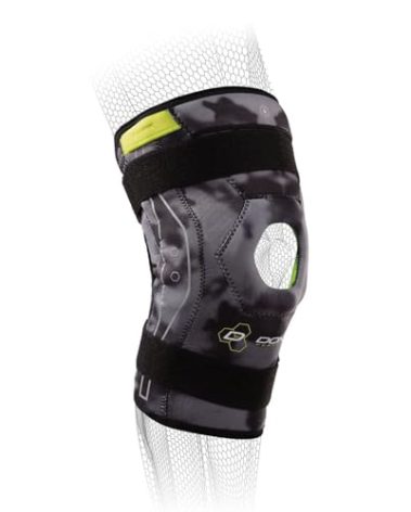 DonJoy Performance Bionic Hinged Knee Brace - Bilateral Ligament Protection for Hyperextension, Sprains, Meniscus Injury -Camo, Medium