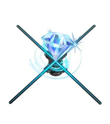 3D Hologram Fan,27.5 Inch 3D Hologram Led Fan Projector 832 HD LED Beads, Holographic Fan Advertising Support APP+Remote+Bluetooth Audio+Splicing,for Store ,Halloween,Christmas
