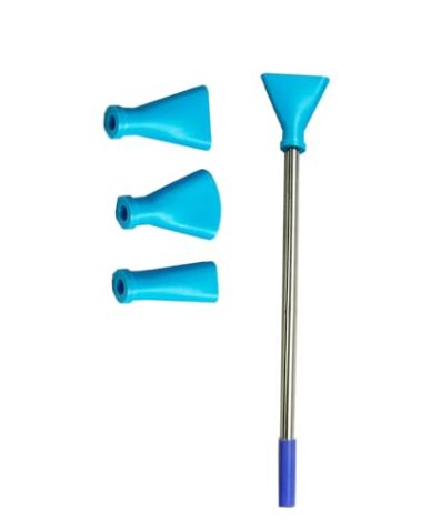 JILINWEI Blue Stainless Steel Straw Blow Nozzles Set for Acrylic Paint Pouring Tools, Accessories Tool for Fluid Art Bloom and Dutch Pouring,4 Set Nozzles