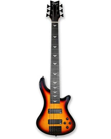 Fretless 6 String Electric Bass Bolt_On Maple Neck,Poplar Body Sunburst