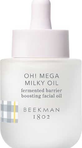 Beekman 1802 Oh! Mega Milky Facial Oil – Hydrating Vitamin C & Niacinamide Serum – Repairs Skin Barrier & Reduces Dark Spots – Fragrance Free, Sensitive Skin Safe – Packaging May Vary – 1 Fl Oz