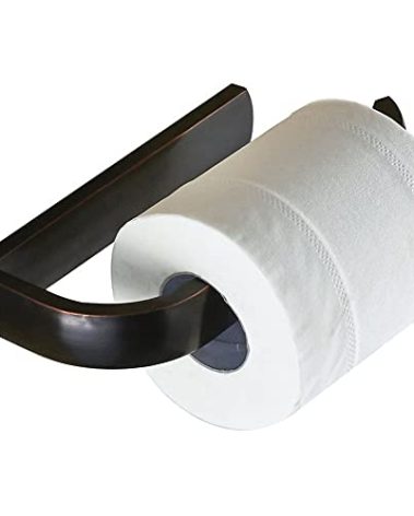 WINCASE Bronze Toilet Paper Holder, Oil Rubbed Paper Roll Holder, Farmhouse Toilet Tissue Holder ORB Wall Mounted Vertical Brass